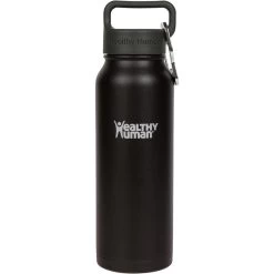 Healthy Human Stein Water Bottle - Pure Black 21oz (620ml)