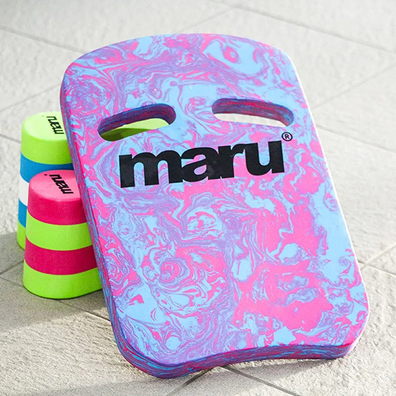 Maru - Swirl Two Grip Fitness Kickboard - Blue/Pink - Image 6