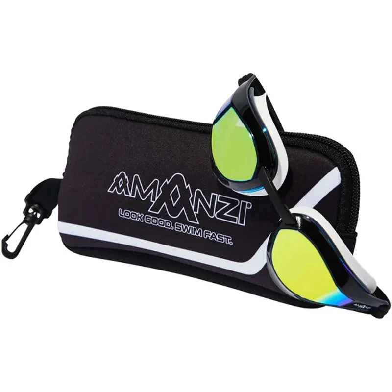 Amanzi - Dominate Prismatic Mirror Goggles - Black/White - Image 7