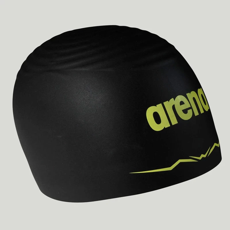Arena - Aquaforce Wave Swim Cap - Black - Image 2