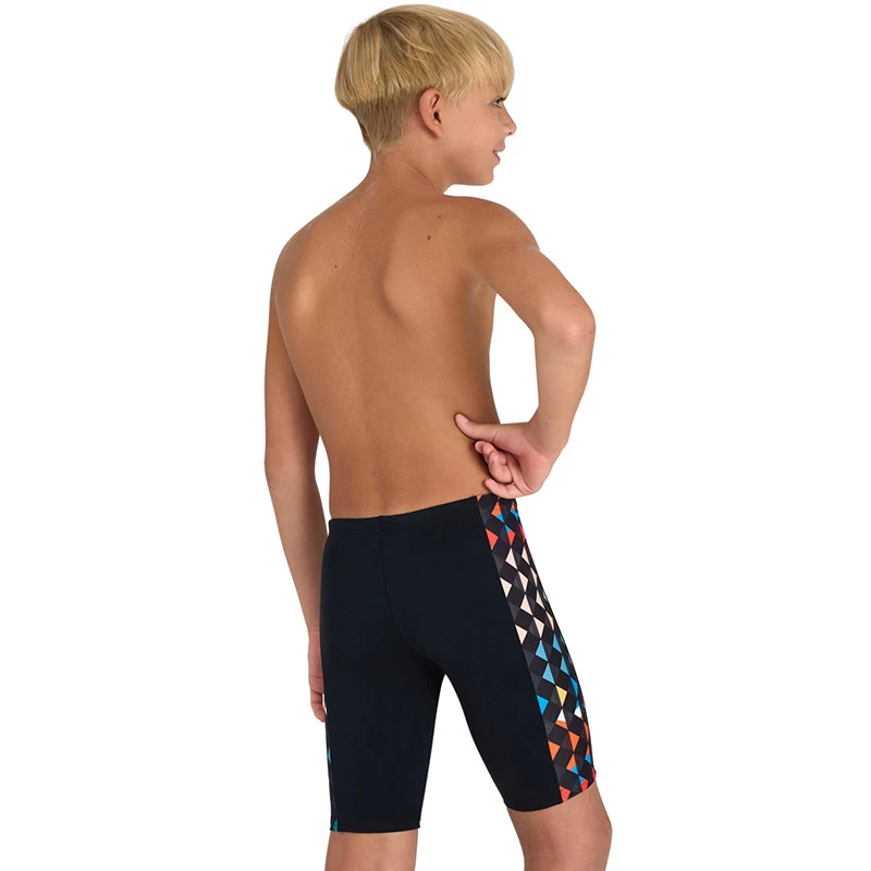 Arena - Carnival Boys' Jammer - Black/Multi - Image 2