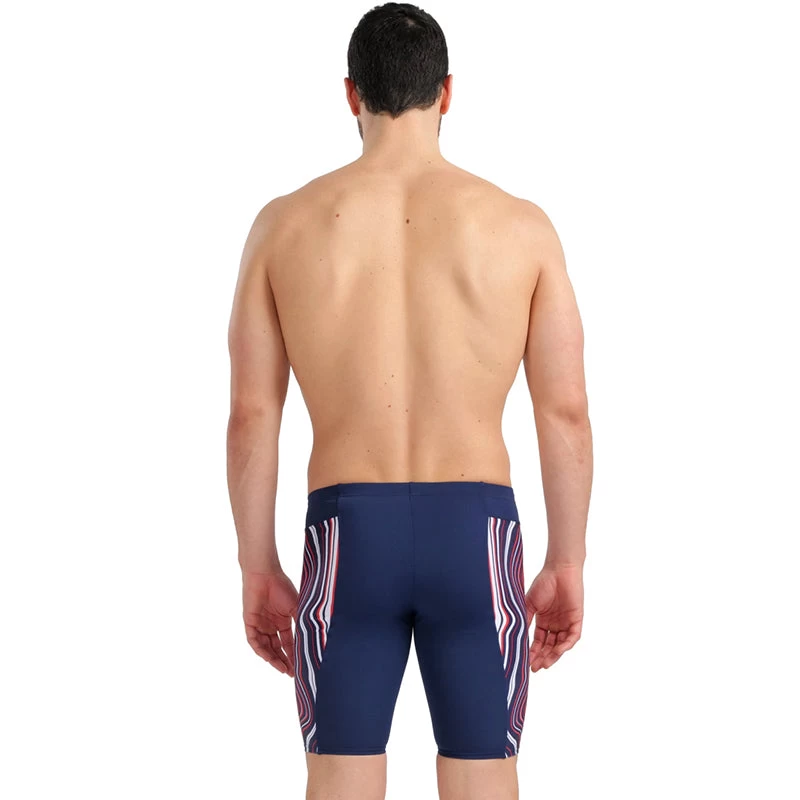 Arena - Mens Marbled Jammer - Navy/Red/Multi - Image 2