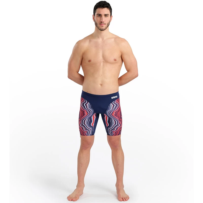 Arena - Mens Marbled Jammer - Navy/Red/Multi - Image 3