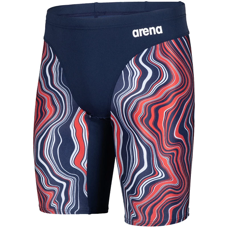 Arena - Mens Marbled Jammer - Navy/Red/Multi - Image 6