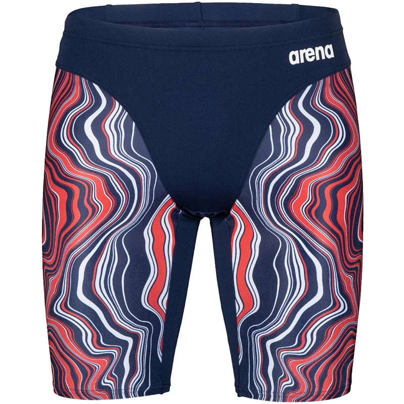 Arena - Mens Marbled Jammer - Navy/Red/Multi - Image 8