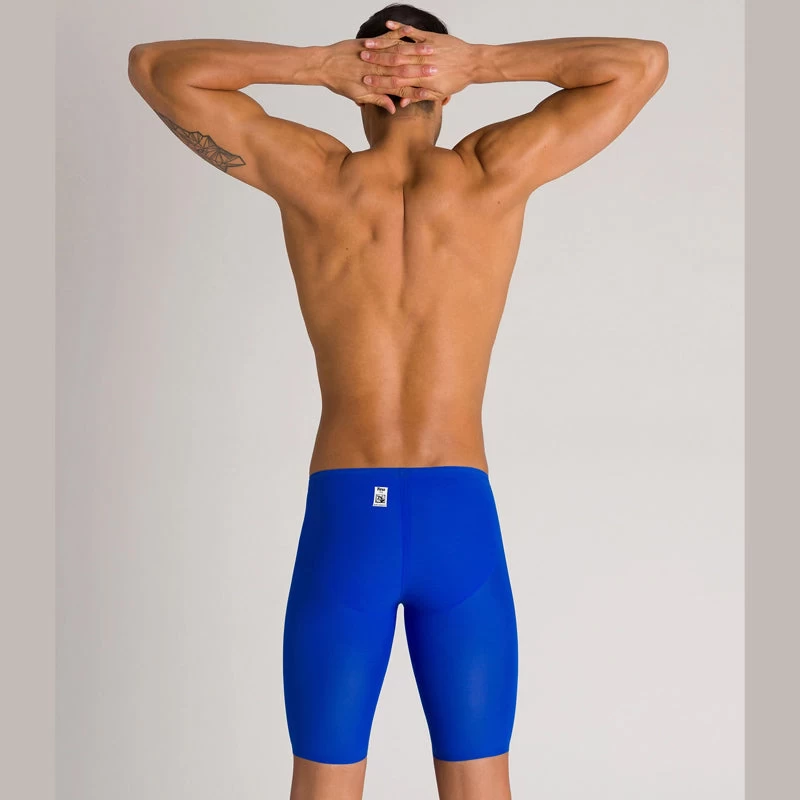 Arena - Men's Powerskin Carbon-AIR² Jammer - Blue/Grey/Yellow - Image 2