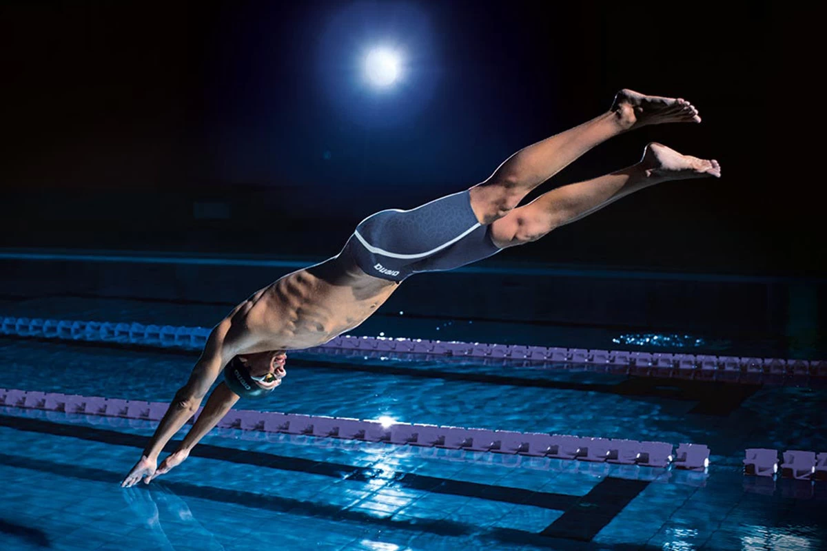 Arena - Powerskin Carbon-Ultra Jammer - Blue/Silver - Image 11