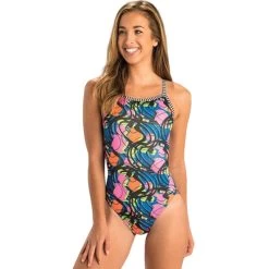 Dolfin Uglies - Party Gras V-2 Back One Piece Swimsuit