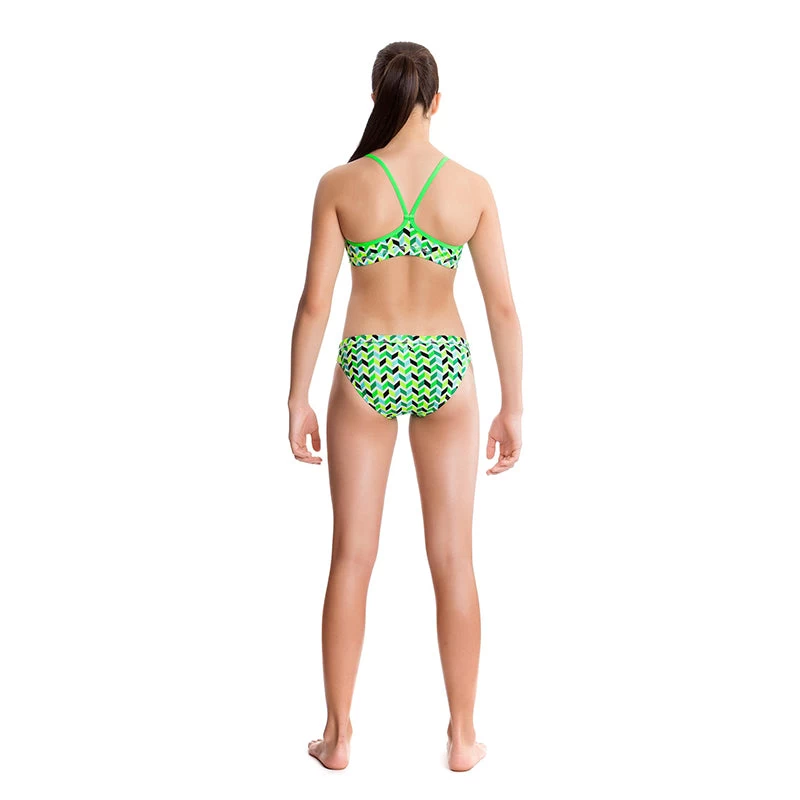 Funkita - Golden Arms - Girls Racerback Two Piece - Image 3