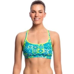 Funkita - Lime Light - Ladies Bikini Sports Top