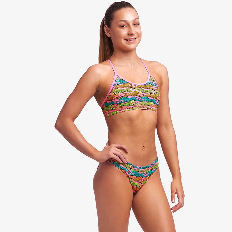 Funkita - Lying Cheet - Girls Eco Racerback Two Piece - Image 5