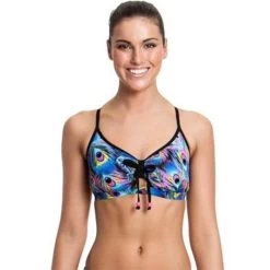 Funkita - Peacock Paradise - Ladies Tie Detail Top