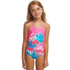Funkita - Pretty Pink - Toddler Girls Printed One Piece