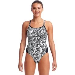 Funkita - Snow Leaf - Ladies Diamond Back One Piece