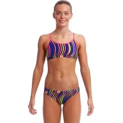 Funkita - Squiggle Piggle - Girls Racerback Two Piece