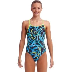 Funkita - Sucker Punch - Girls Eco Diamond Back One Piece