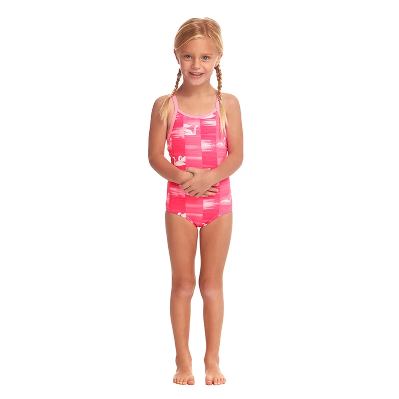 Funkita - Swan Lake - Toddler Girls Printed One Piece - Image 5