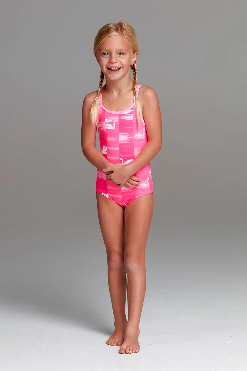 Funkita - Swan Lake - Toddler Girls Printed One Piece - Image 6