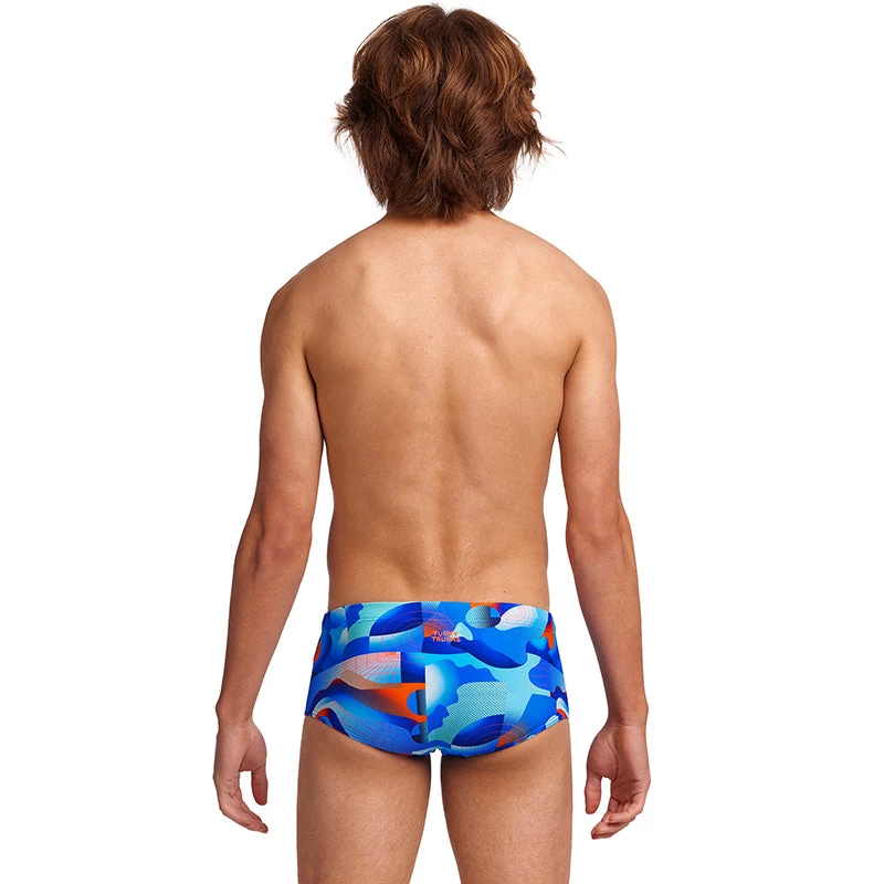 Funky Trunks - Battle Blue - Boys Sidewinder Trunks - Image 3