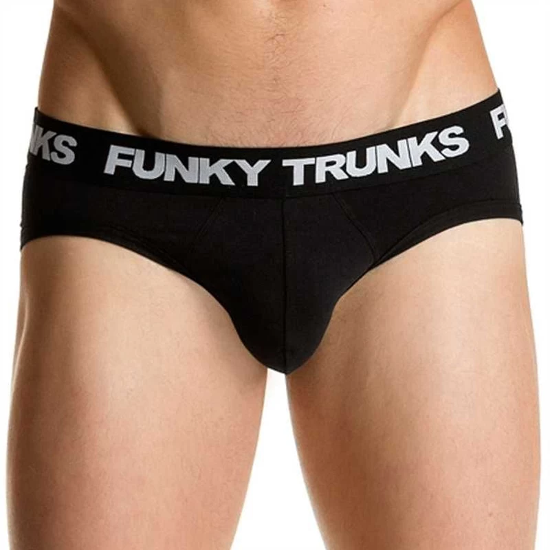 Funky Trunks - Black Attack - Mens Underwear Briefs - Image 2