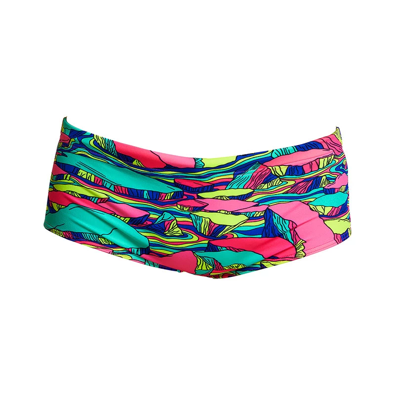 Funky Trunks - Bright Bergs - Mens Eco Sidewinder Trunks - Image 2