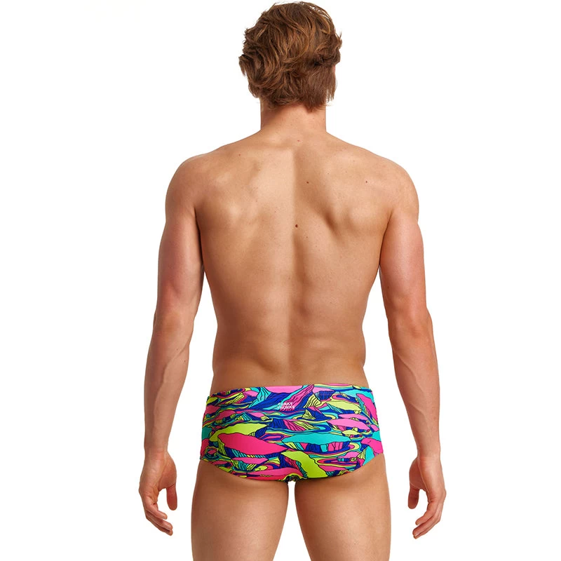 Funky Trunks - Bright Bergs - Mens Eco Sidewinder Trunks - Image 3