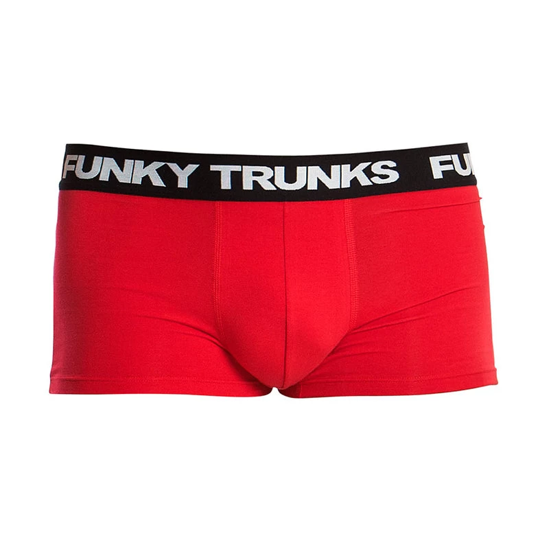 Funky Trunks - Still Red - Mens Underwear Trunks - Image 2