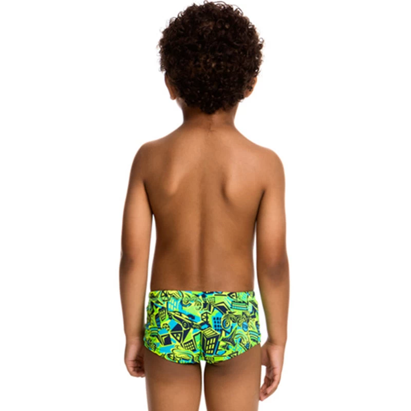 Funky Trunks - Petrol Pants Toddler Boys Trunks - Image 3