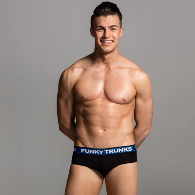 Funky Trunks - Still Black - Mens Underwear Briefs - Image 3
