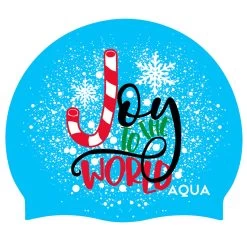Aqua Joy To The World - Christmas Swim Hat