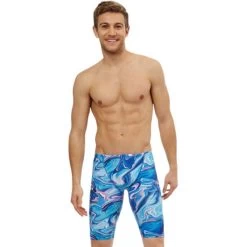 Maru - Marble Run Pacer Mens Jammer - Blue/Pink