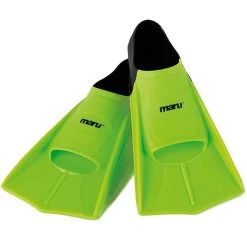 Maru - "New" Training Fins / Flippers - Neon Lime/Black