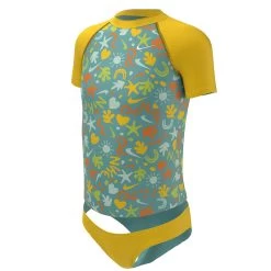 Nike - Fun Forest Short Sleeve Top Bikini Set (Washed Teal)