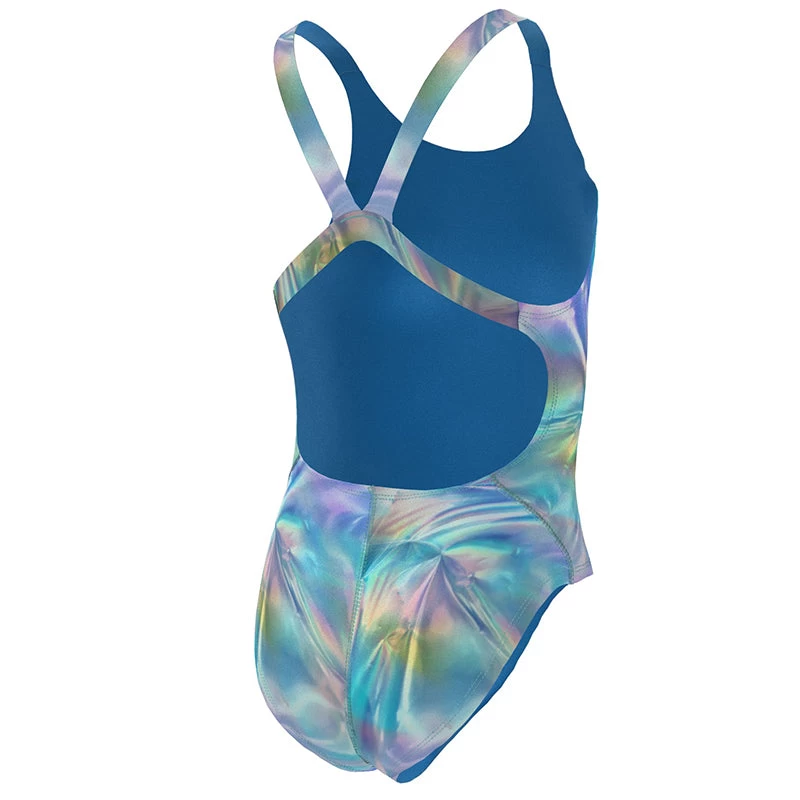 Nike - Girls Hydrastrong Multiple Prints Fastback One Piece (Cool Multi) - Image 4