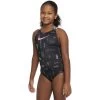 Nike - Girls' Logo Toss Spiderback One Piece (Black)