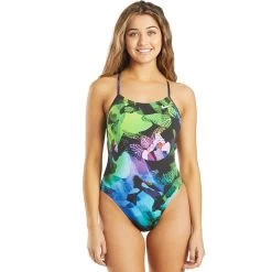 Nike - Hydrastrong Multiple Print Cutout One Piece (Black)