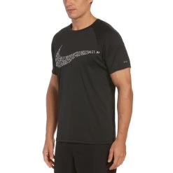 Nike - JDI Swoosh Short Sleeve Hydroguard (Black)