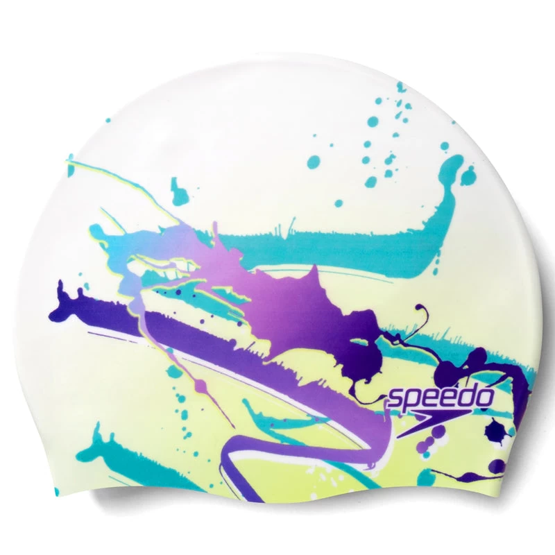 Speedo - Adult Digital Printed Cap - Yellow/White