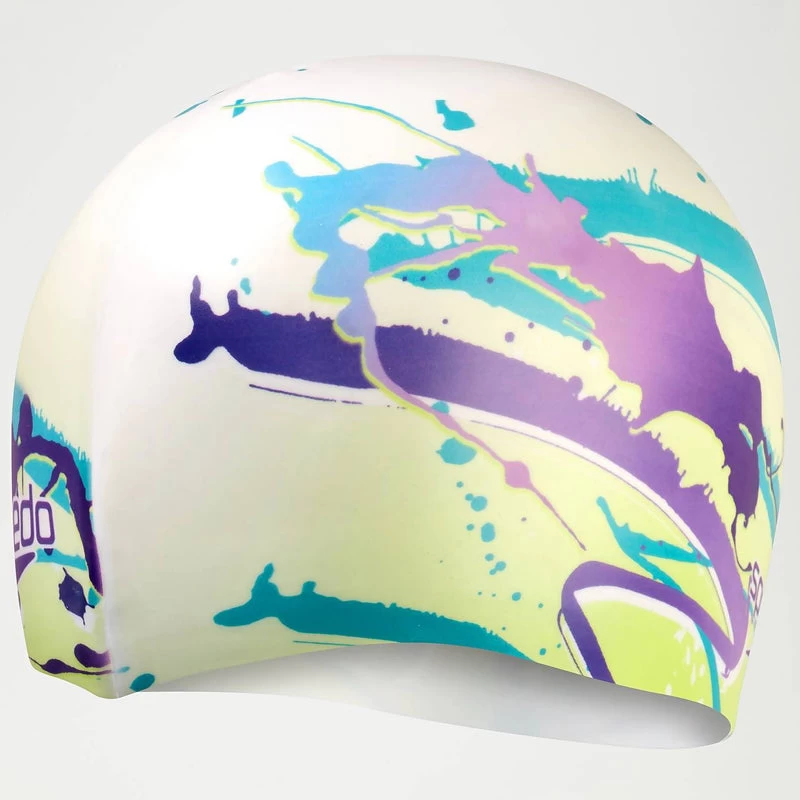 Speedo - Adult Digital Printed Cap - Yellow/White - Image 2