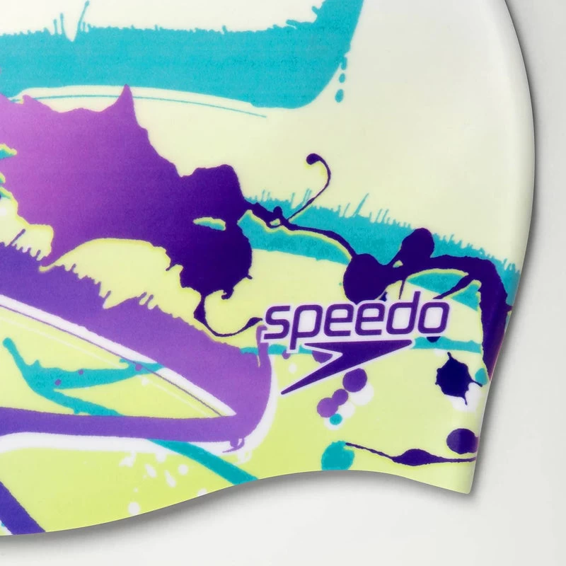 Speedo - Adult Digital Printed Cap - Yellow/White - Image 3