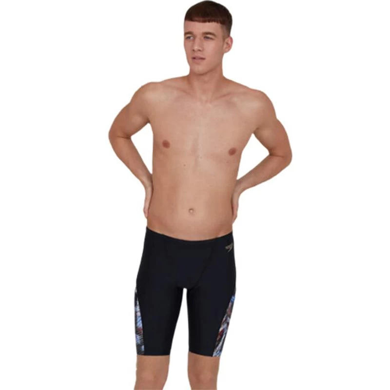 Speedo - ColourSplash V-Cut Jammer - Black/Red/White - Image 4