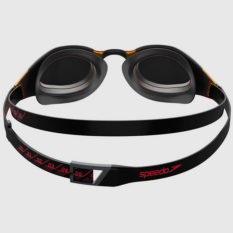 Speedo - Fastskin Hyper Elite Mirror Adult Goggles - Black/Gold - Image 3