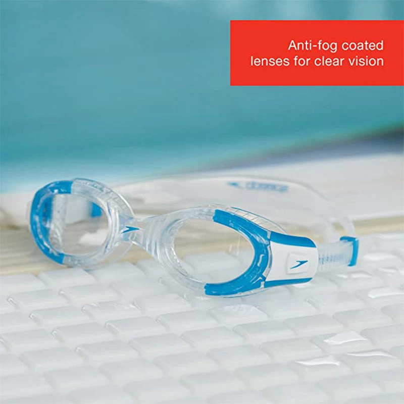 Speedo - Futura Biofuse Flexiseal Junior Goggle - Clear/White/Clear - Image 5