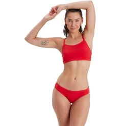 Speedo - Women's Eco Endurance+ Thinstrap Bikini 2Piece - Red