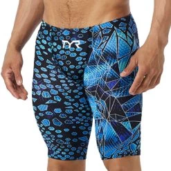 TYR - Avictor® Venom Mens Jammer Swimsuit - Black/Blues