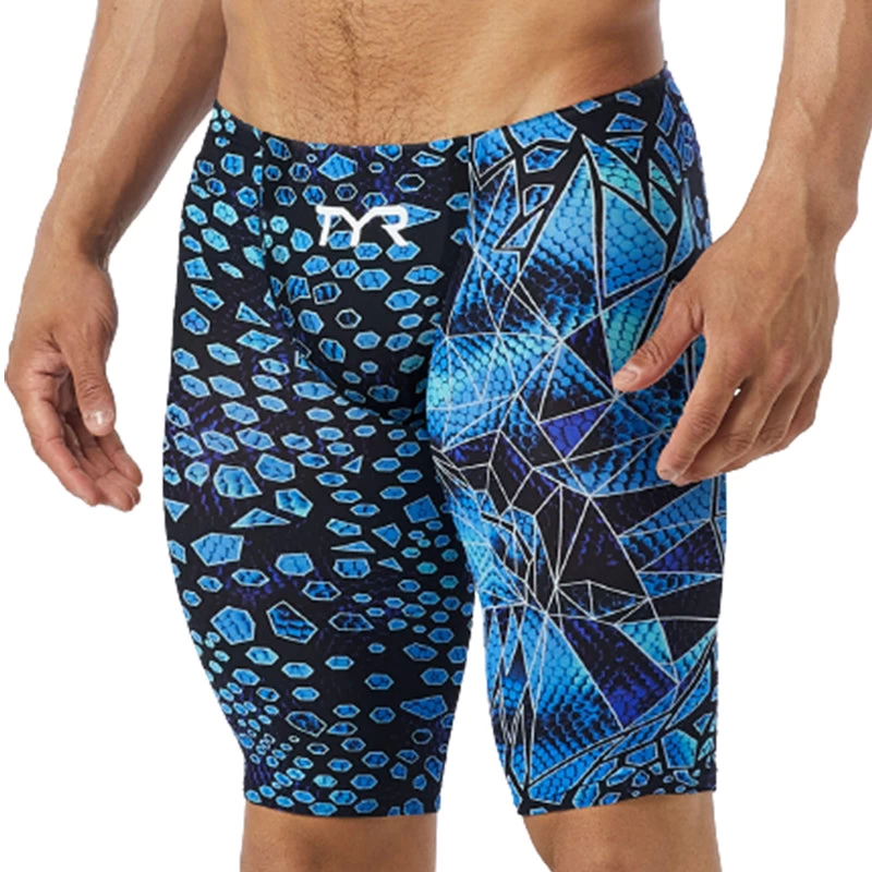 TYR - Avictor® Venom Mens Jammer Swimsuit - Black/Blues