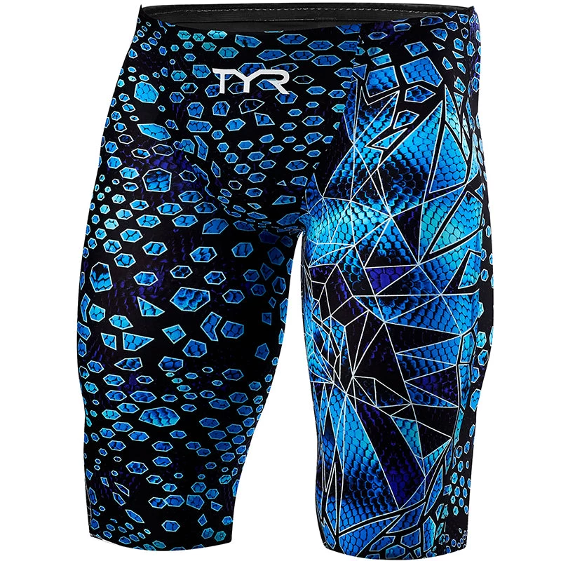 TYR - Avictor® Venom Mens Jammer Swimsuit - Black/Blues - Image 3