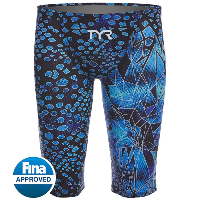 TYR - Avictor® Venom Mens Jammer Swimsuit - Black/Blues - Image 5