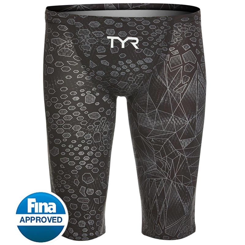 TYR - Avictor® Venom Mens Jammer Swimsuit - Black/Grey - Image 5