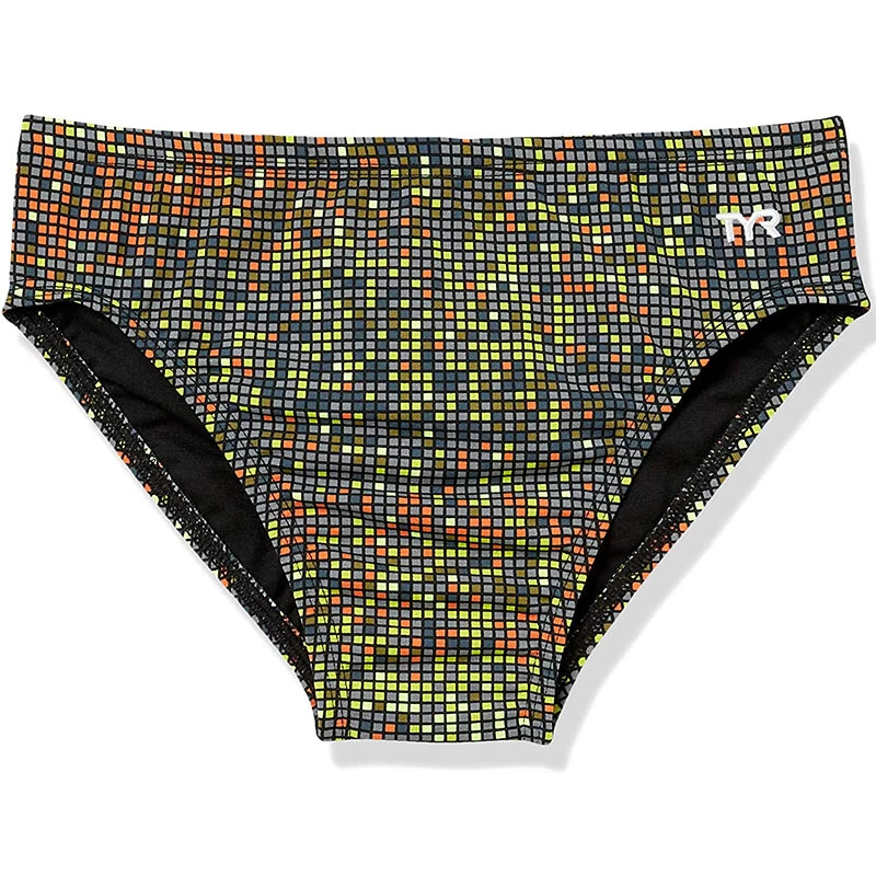 TYR - Men’s Atomic Racer Swimsuit - Black/Multi - Image 3